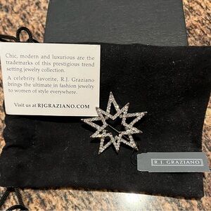 R J Graziano Star Pin with crystals